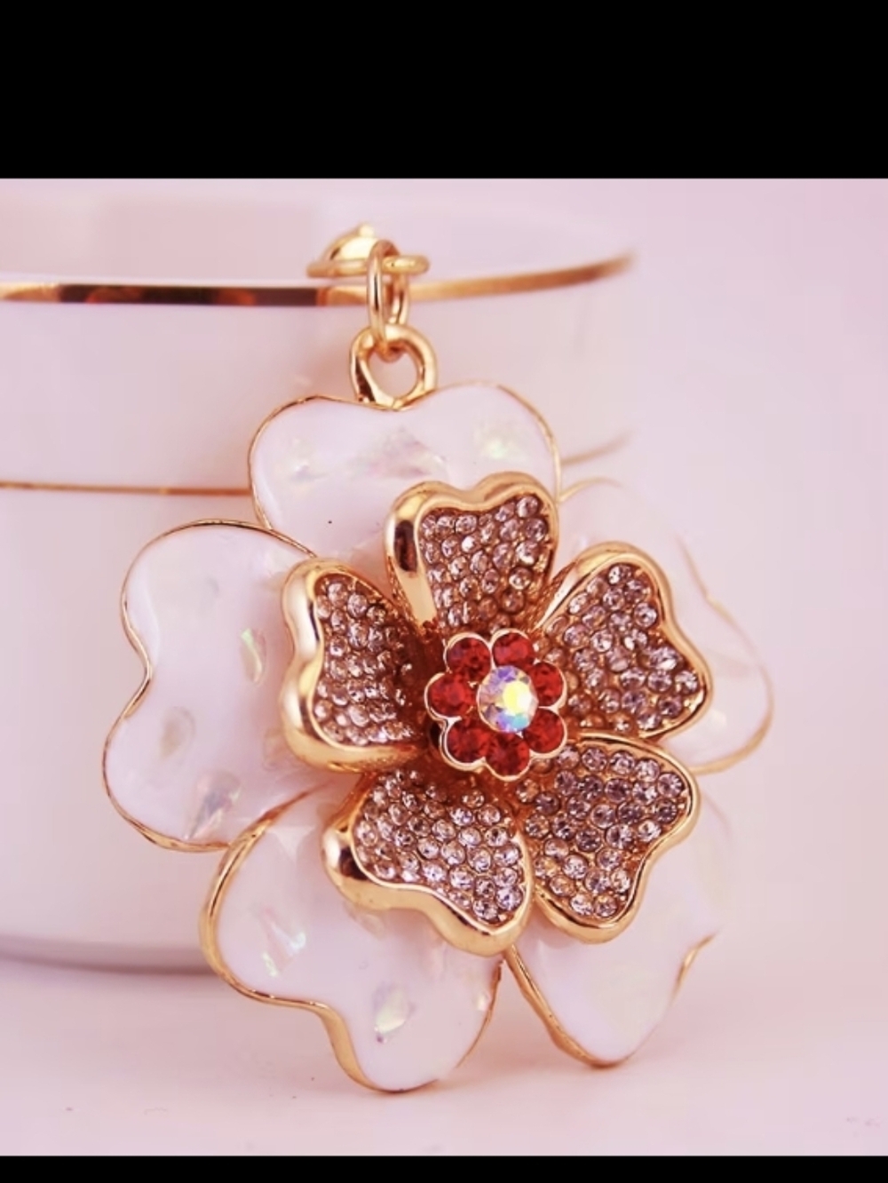 Flower Bag Charm/ Keychain NEW